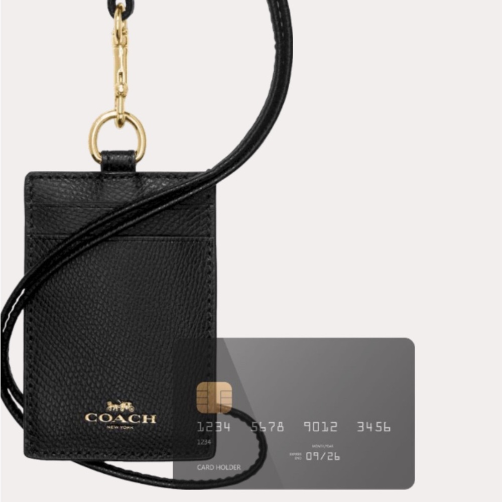 Coach Black Key & Card Holder